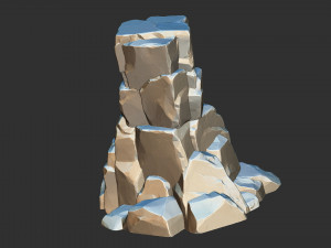 3D Mountain rock Zbrush sculpt 3D 模型