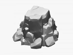 Escultura Zbrush de rocha de montanha Modelo 3D Modelo 3D