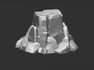 3D Mountain rock Zbrush sculpt 3Dモデル