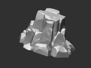 3D Mountain rock Zbrush sculpt 3Dモデル