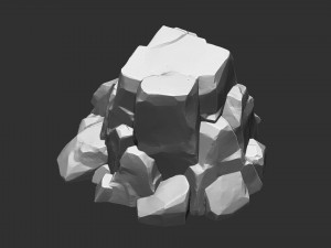 3D Mountain rock Zbrush sculpt 3Dモデル