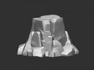 3D Mountain rock Zbrush sculpt 3Dモデル