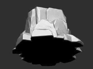 3D Mountain rock Zbrush sculpt 3Dモデル