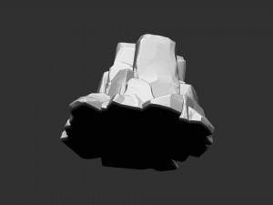 3D Mountain rock Zbrush sculpt 3Dモデル