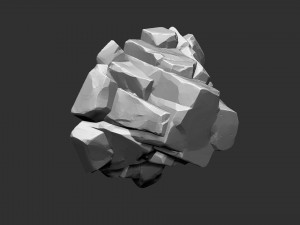 3D Mountain rock Zbrush sculpt 3Dモデル