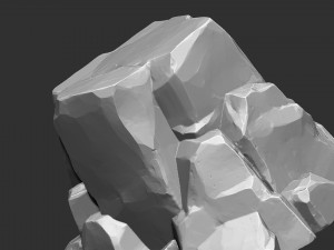 3D Mountain rock Zbrush sculpt 3Dモデル