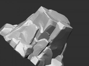 3D Mountain rock Zbrush sculpt 3Dモデル