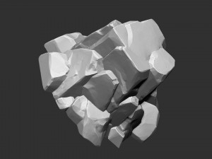 3D Mountain rock Zbrush sculpt 3Dモデル