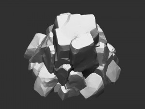 3D Mountain rock Zbrush sculpt 3Dモデル
