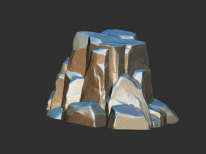 3D Mountain rock Zbrush sculpt 3Dモデル