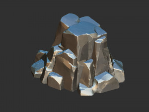 3D Mountain rock Zbrush sculpt 3Dモデル