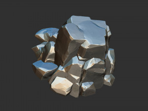 3D Mountain rock Zbrush sculpt 3Dモデル