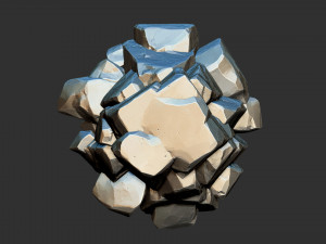 3D Mountain rock Zbrush sculpt 3Dモデル