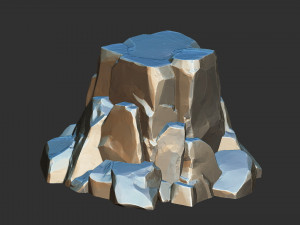 3D Mountain rock Zbrush sculpt 3Dモデル