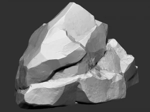 Escultura Zbrush de rocha de montanha Modelo 3D Modelo 3D