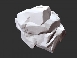 3D Mountain rock Zbrush sculpt Modello 3D