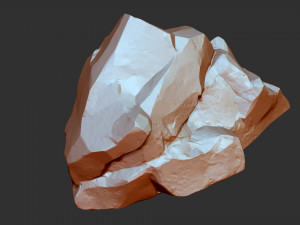3D Mountain rock Zbrush sculpt Modello 3D