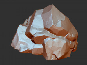 3D Mountain rock Zbrush sculpt Modello 3D