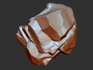 3D Mountain rock Zbrush sculpt Modello 3D
