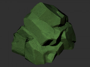 3D Mountain rock Zbrush sculpt Modello 3D