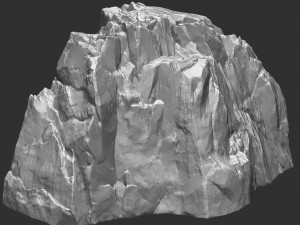 3D Mountain rock Zbrush sculpt Modelo 3D
