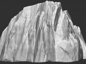 3D Mountain rock Zbrush sculpt Modelo 3D