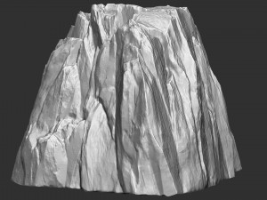 3D Mountain rock Zbrush sculpt Modelo 3D
