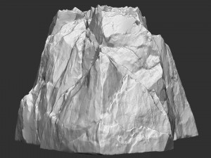 3D Mountain rock Zbrush sculpt Modelo 3D