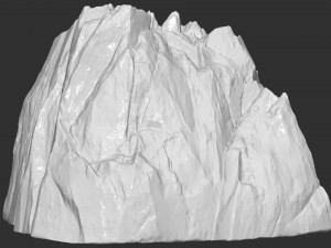 3D Mountain rock Zbrush sculpt Modelo 3D