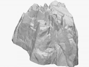 3D Mountain rock Zbrush sculpt Modelo 3D