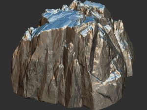 3D Mountain rock Zbrush sculpt Modelo 3D