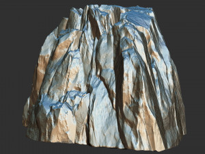3D Mountain rock Zbrush sculpt Modelo 3D