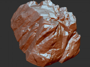 3D Mountain rock Zbrush sculpt Modelo 3D
