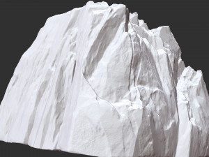 3D Mountain rock Zbrush sculpt Modelo 3D