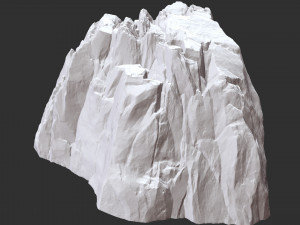 3D Mountain rock Zbrush sculpt Modelo 3D