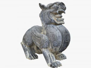 3D сканування китайської кам'яної скульптури 3D Модель