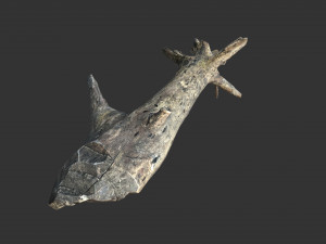 Realistic tree trunks with branches 3D 모델