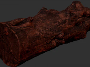 Withered tree trunk 3d scan in highpoly 3D Model