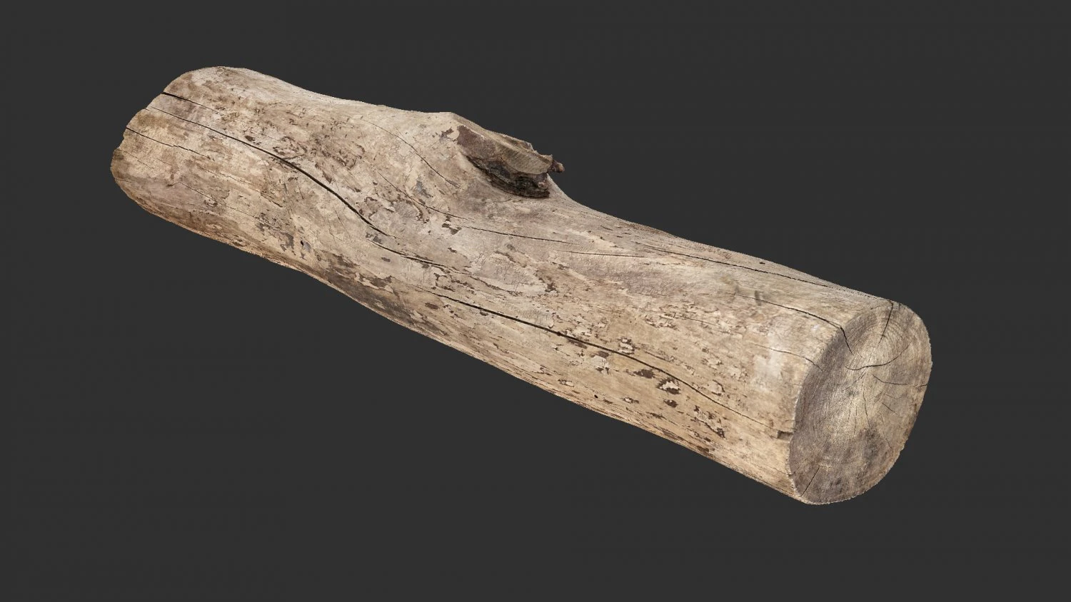 A length of wood 3d scan in highpoly 3D Model .c4d .max .obj .3ds .fbx .stl .blend 