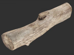 A length of wood 3d scan in highpoly 3D Model