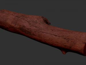 A length of wood 3d scan in highpoly 3D Model
