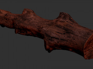3d scan withered tree trunk in highpoly Modèle 3D