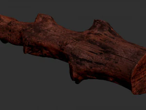 3d scan withered tree trunk in highpoly 3D Model