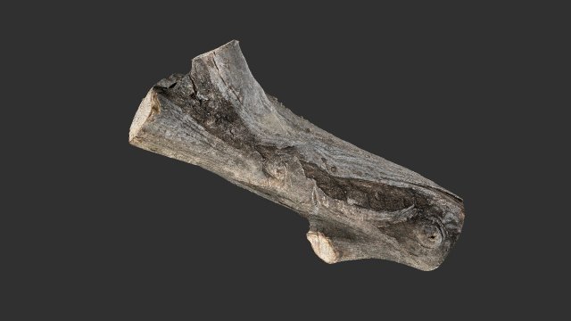 A piece of sawn wood 3d scan in highpoly Modello 3D .c4d .max .obj .3ds .fbx .stl .blend 