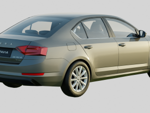 Skoda Octavia 2019 Base Model Modelo 3D
