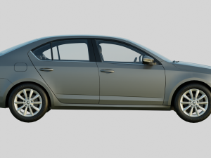 Skoda Octavia 2019 Base Model Modelo 3D