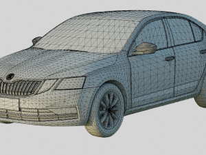 Skoda Octavia 2019 Base Model Modelo 3D