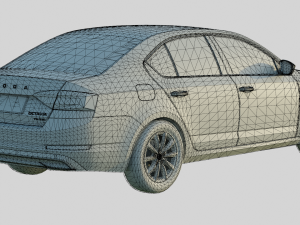 Skoda Octavia 2019 Base Model Modelo 3D