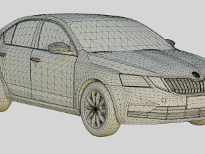 Skoda Octavia 2019 Base Model Modelo 3D