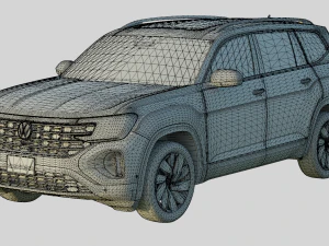 Volkswagen Atlas 2024 Base Model 3D Model